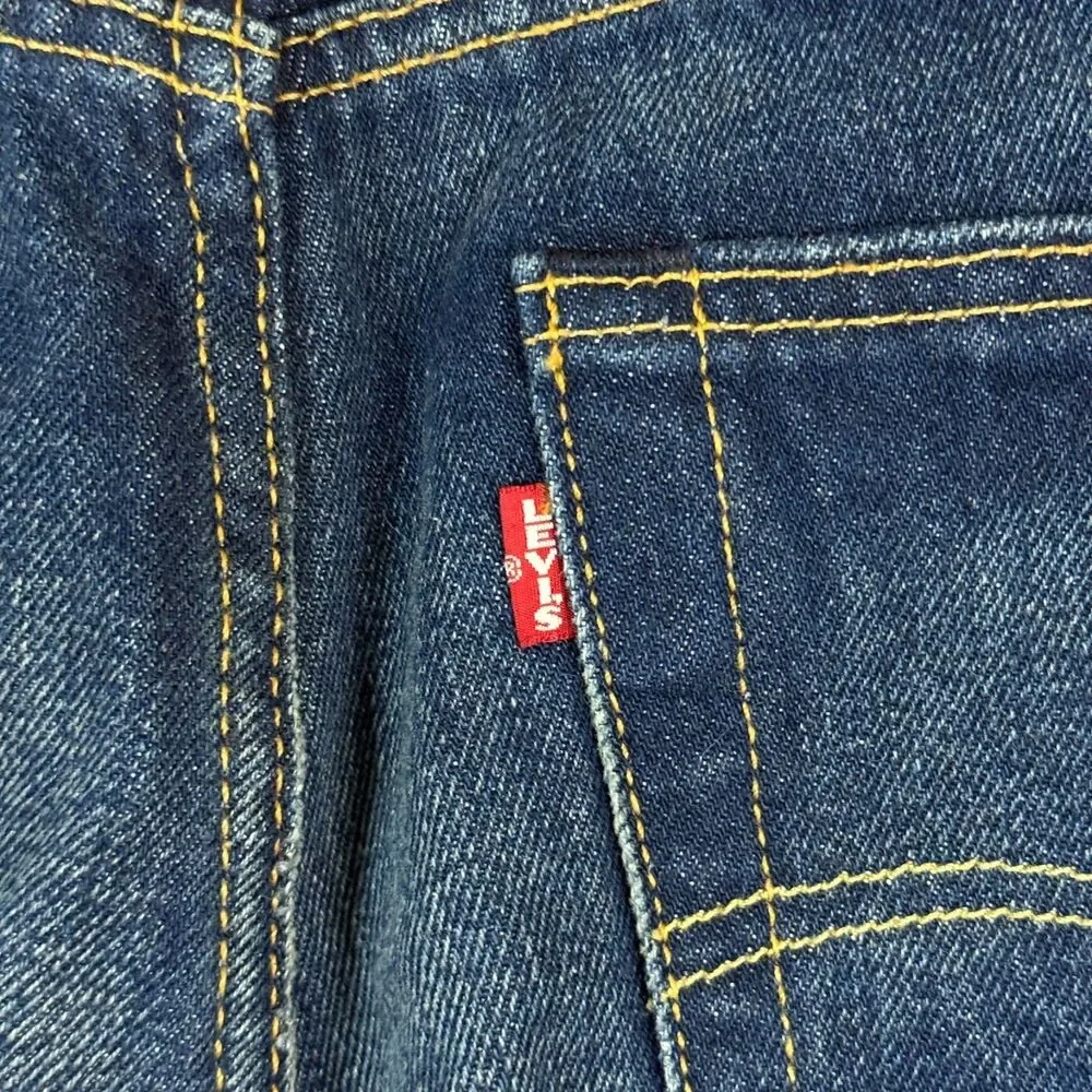 Levis 501 Lot 93 Jeans Mens 32x32 Blue Straight Fit Dark Wash Premium Denim